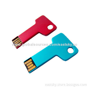 Key Style USB Flash Drive, with Up to 32GB Memory Capacity, NAND Flash, Waterproof